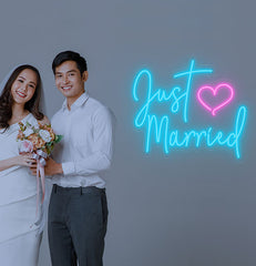 Just Married Neon Sign