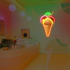 Ice Cream UV Neon Sign