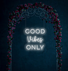 Good Vibes Only LED Neon Sign