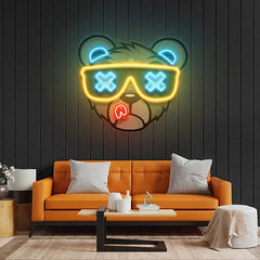 Cool Bear UV Print Neon Sign