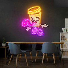 Coffee Culture UV Print Neon Sign