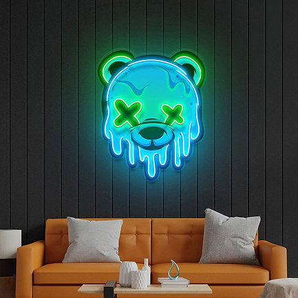 Ice Bear UV Print Neon Sign