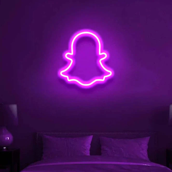 Snapchat Logo Neon