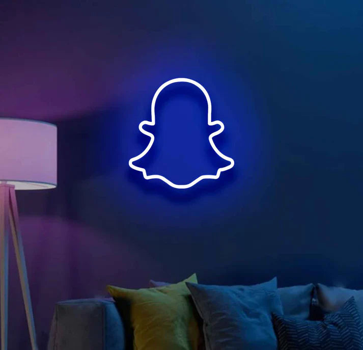 Snapchat Logo Neon