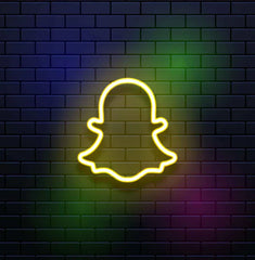 Snapchat Logo Neon