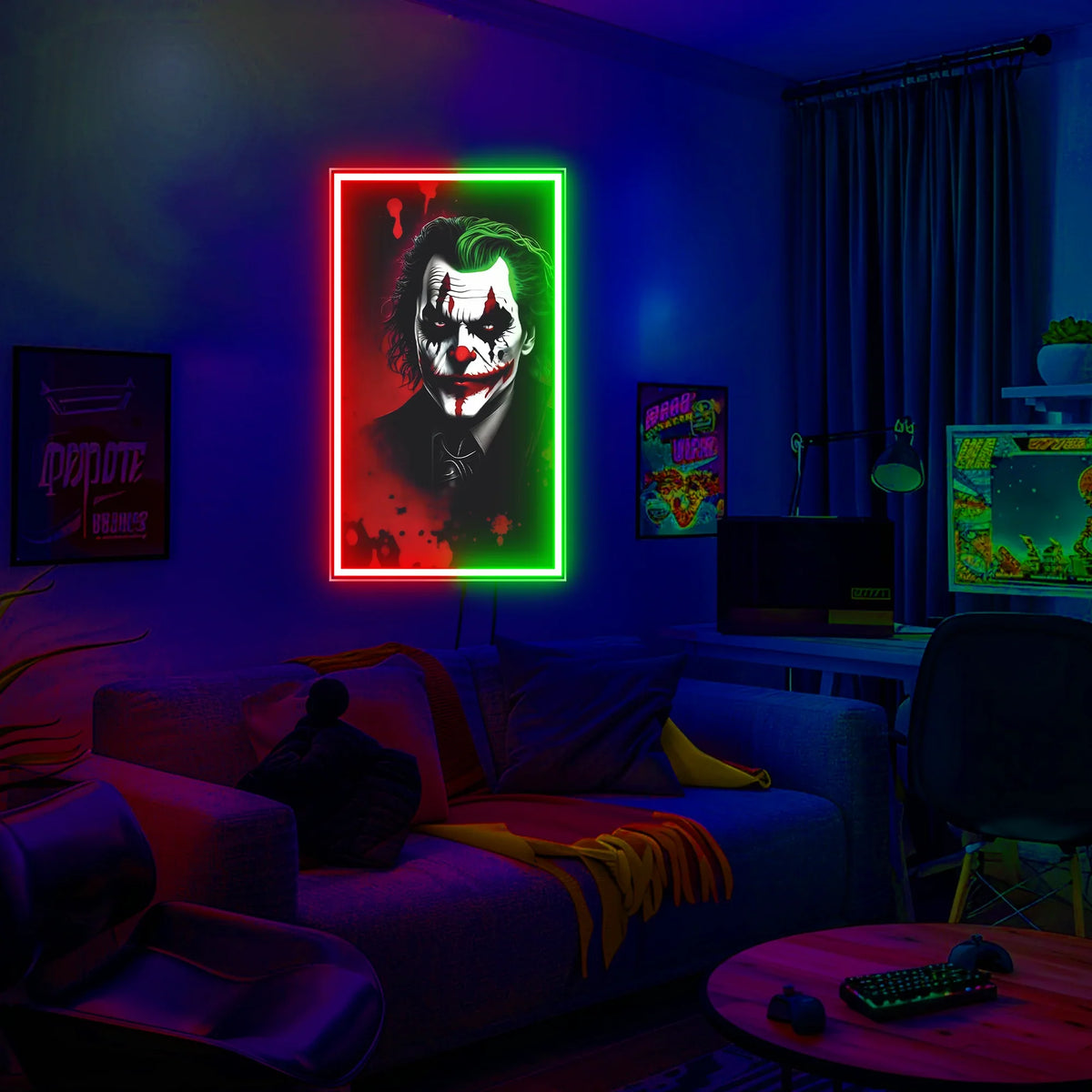 Joker UV Neon Sign