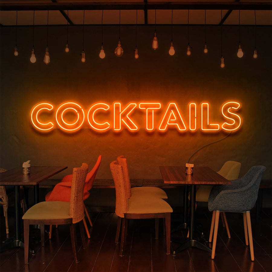 "COCKTAILS" NEON SIGN