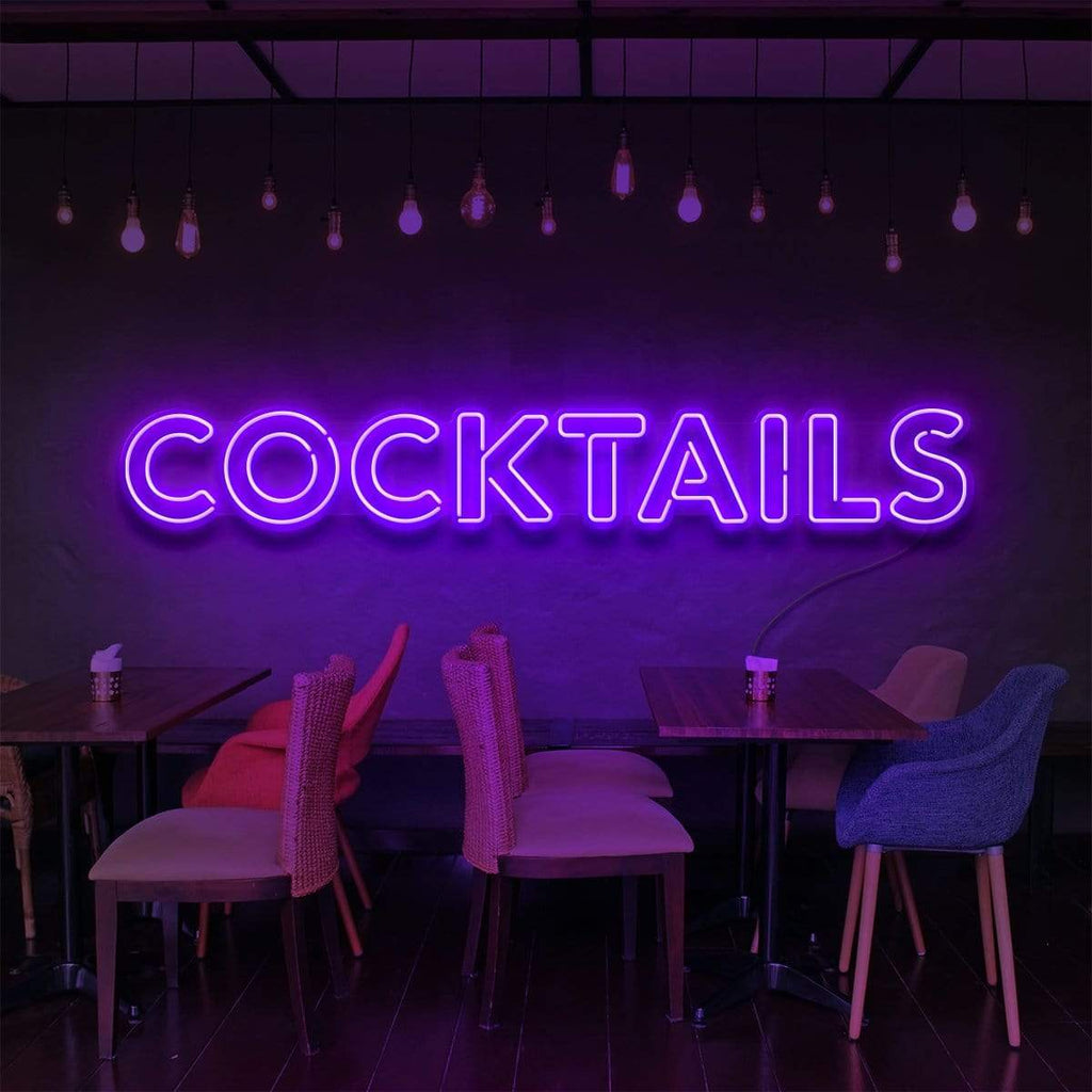 "COCKTAILS" NEON SIGN