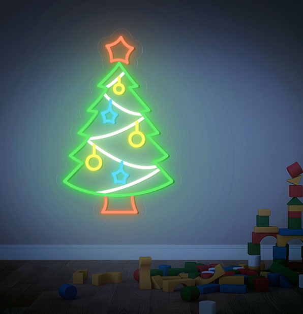 Neon Christmas Tree