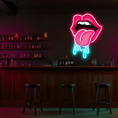 Dripping UV Neon Sign