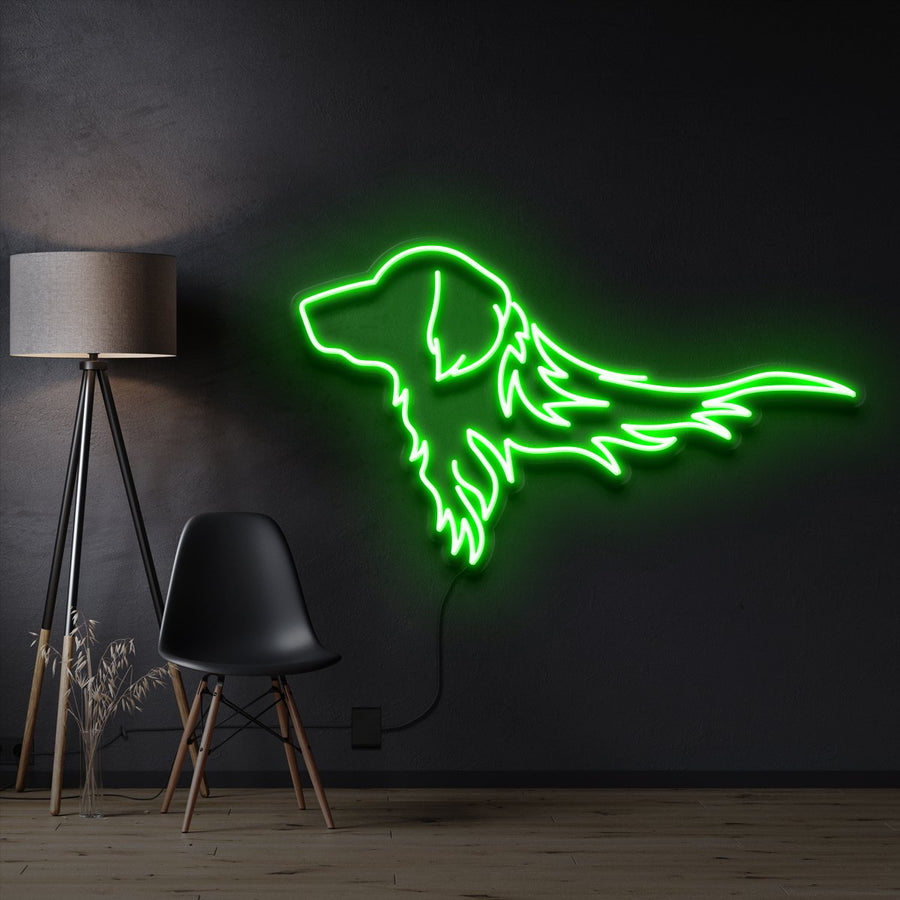 "GOLDEN RETRIEVER" NEON SIGN