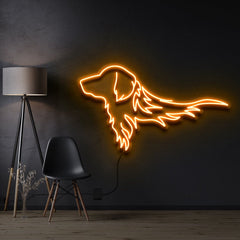 "GOLDEN RETRIEVER" NEON SIGN