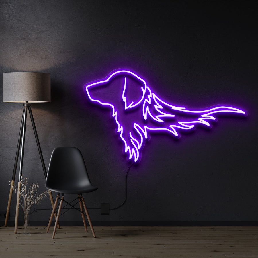 "GOLDEN RETRIEVER" NEON SIGN