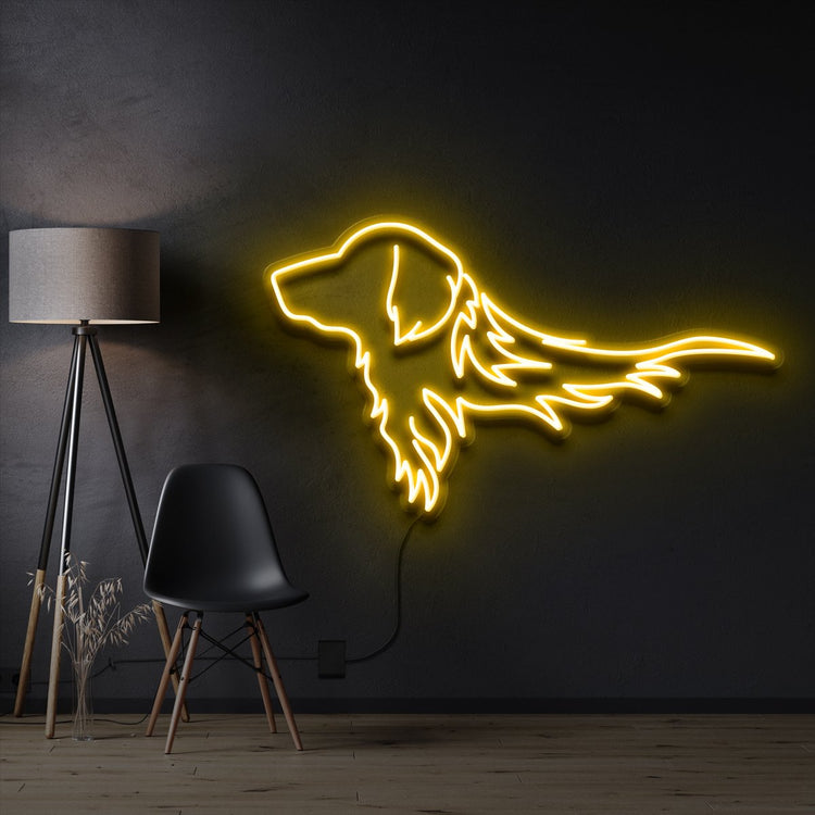 "GOLDEN RETRIEVER" NEON SIGN