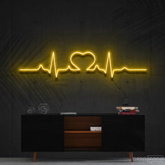 "HEARTBEAT" NEON SIGN