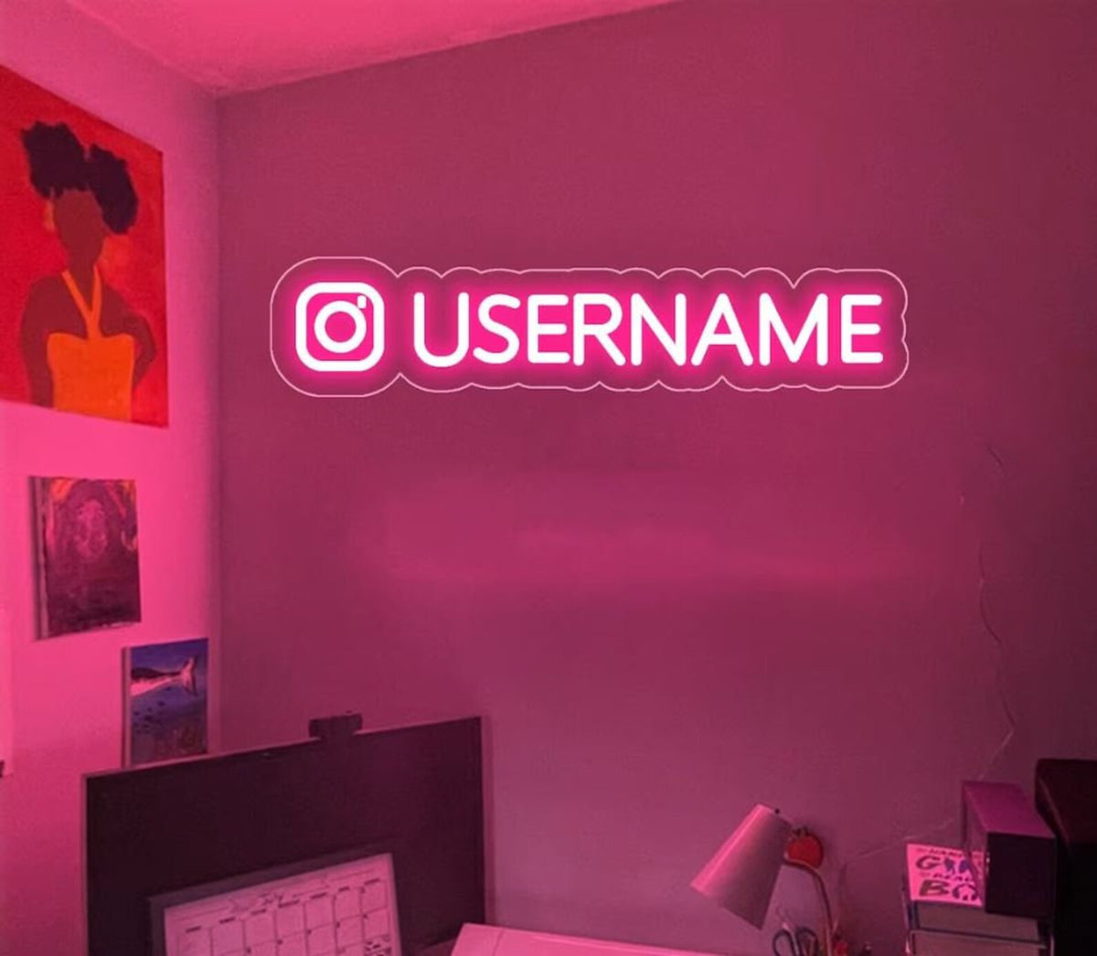 Custom Instagram Username Neon Sign