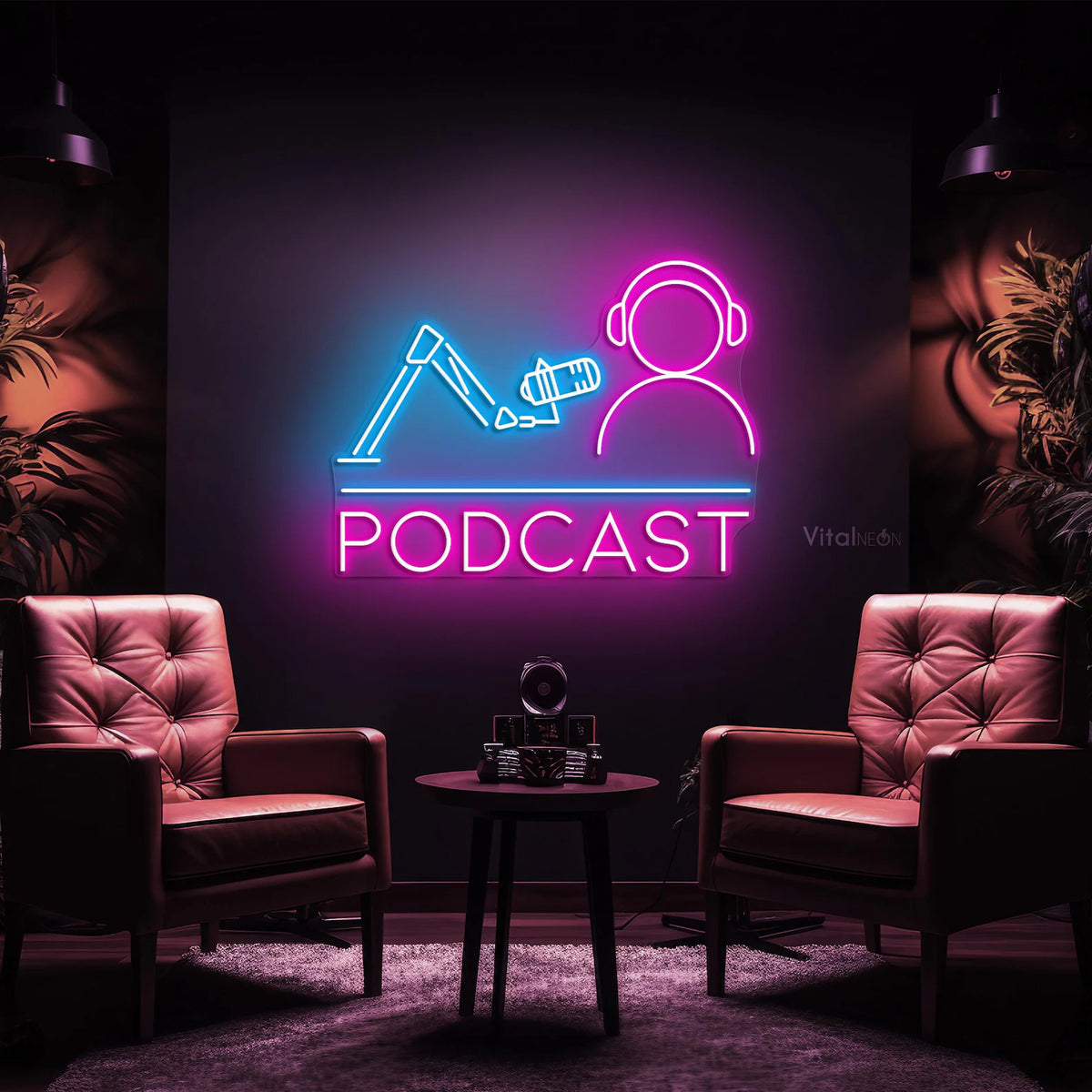 Podcast Studio Neon Sign