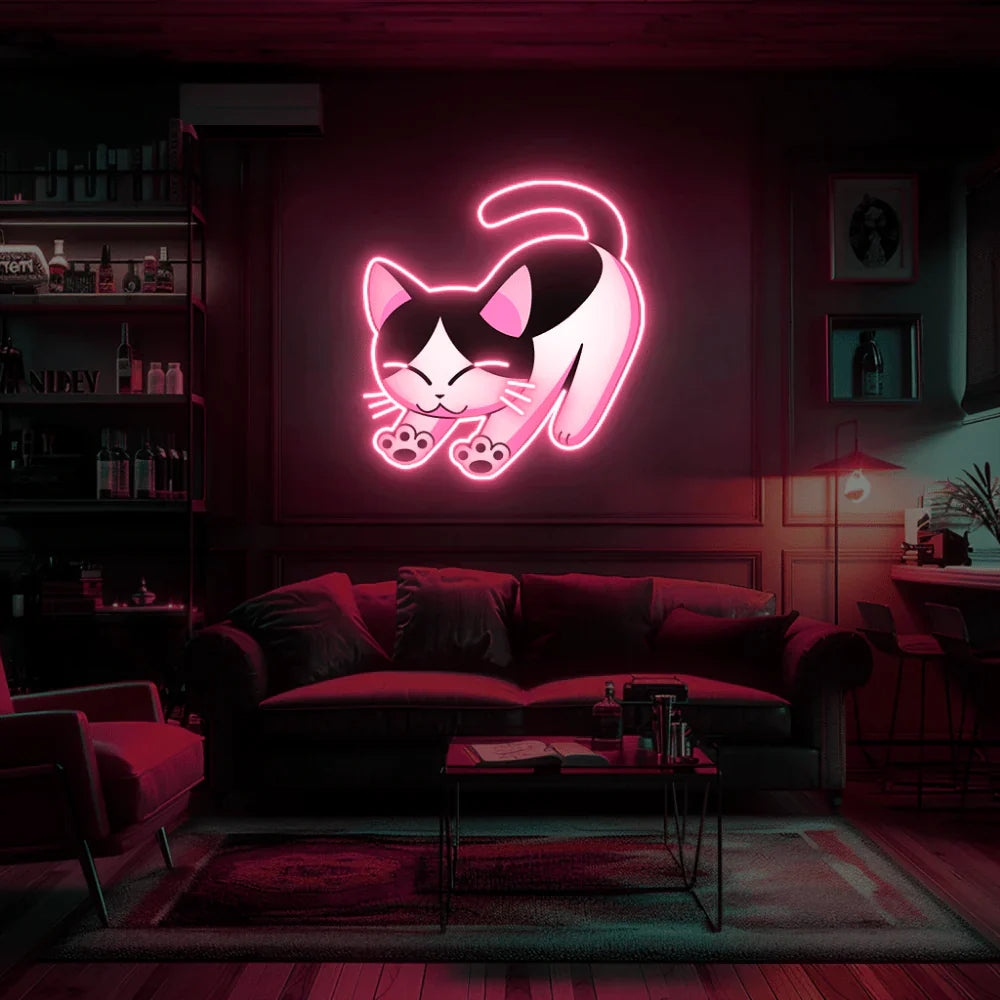 Cat UV Neon Sign