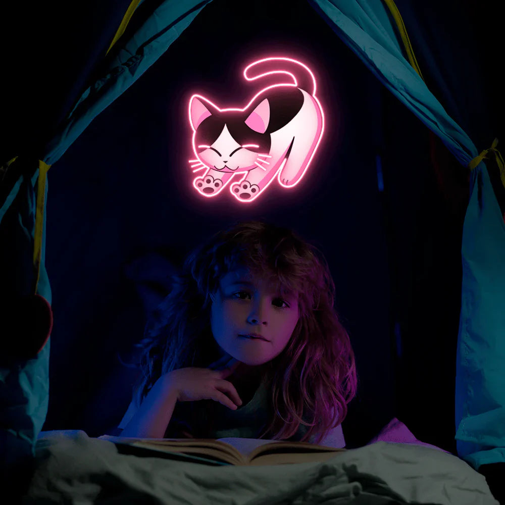 Cat UV Neon Sign