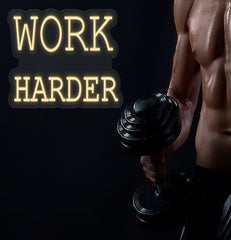 Work Harder Neon Sign