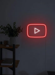 YouTube Logo Neon Sign