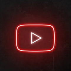 YouTube Logo Neon Sign